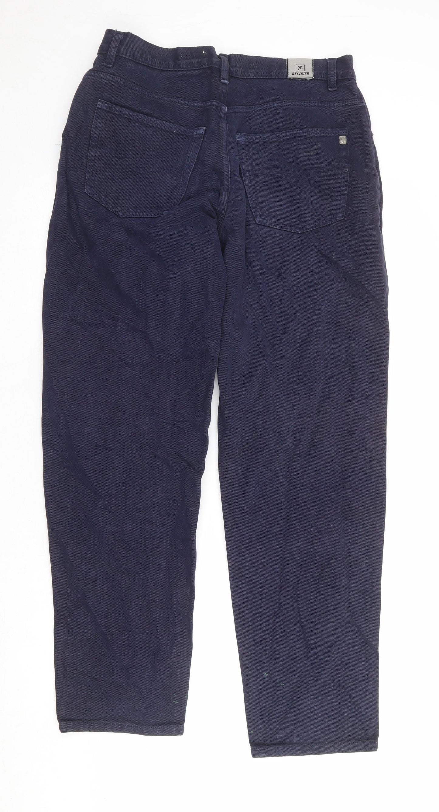 Mens UK Size 34 in Recover Regular Fit Tapered Blue Jeans
