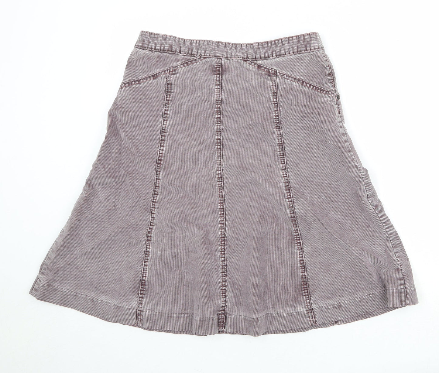 Gap Womens Grey Cotton A-Line Skirt Size 8 Zip