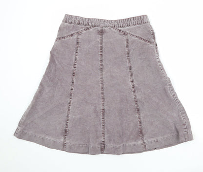 Gap Womens Grey Cotton A-Line Skirt Size 8 Zip