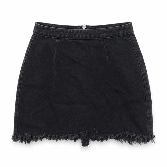 Womens UK Size 10 Missguided A-Line Denim Skirt