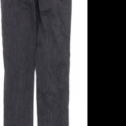 New Look Womens Black Cotton Skinny Jeans Size 10 Regular Zip