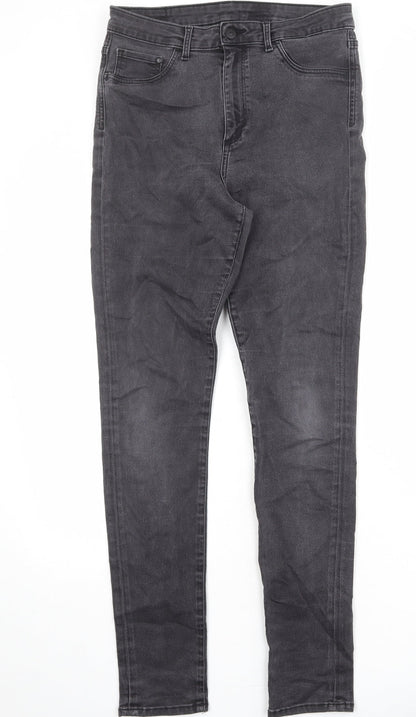 Womens UK Size 31 in H&M Regular Fit Skinny Grey Jeans