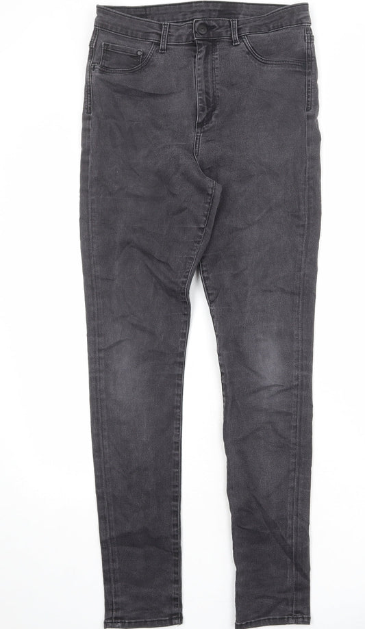Womens UK Size 31 in H&M Regular Fit Skinny Grey Jeans