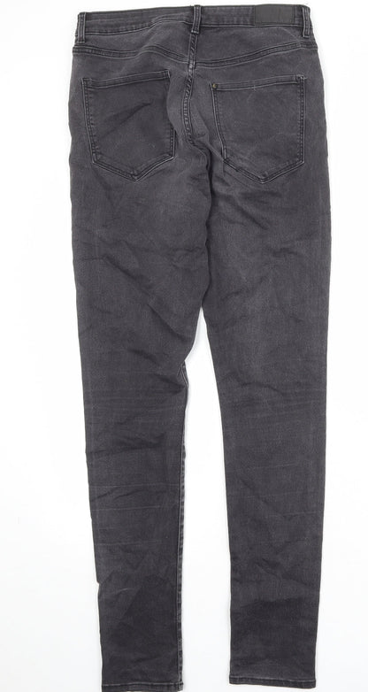 Womens UK Size 31 in H&M Regular Fit Skinny Grey Jeans