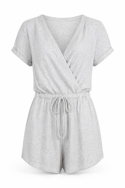 Womens UK Size 4 In the Style One-Piece Grey Playsuit