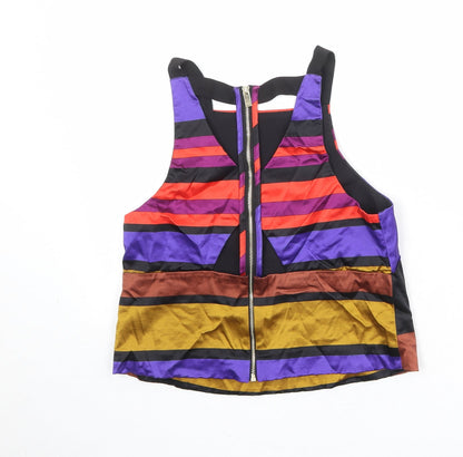Womens UK Size 10 River Island Multicoloured Basic Tank