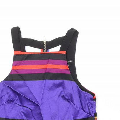 Womens UK Size 10 River Island Multicoloured Basic Tank