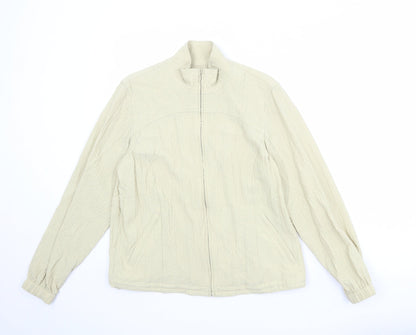 Orvis Womens Beige Jacket Size S Zip