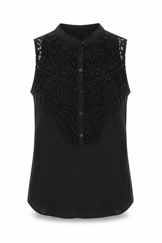 Womens UK Size 8 Divided by H&M Black Basic Button-Up