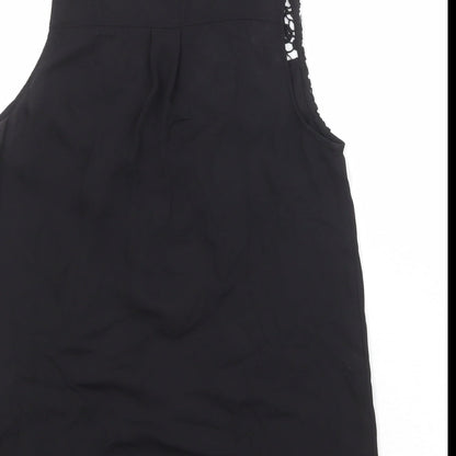 Womens UK Size 8 Divided by H&M Black Basic Button-Up