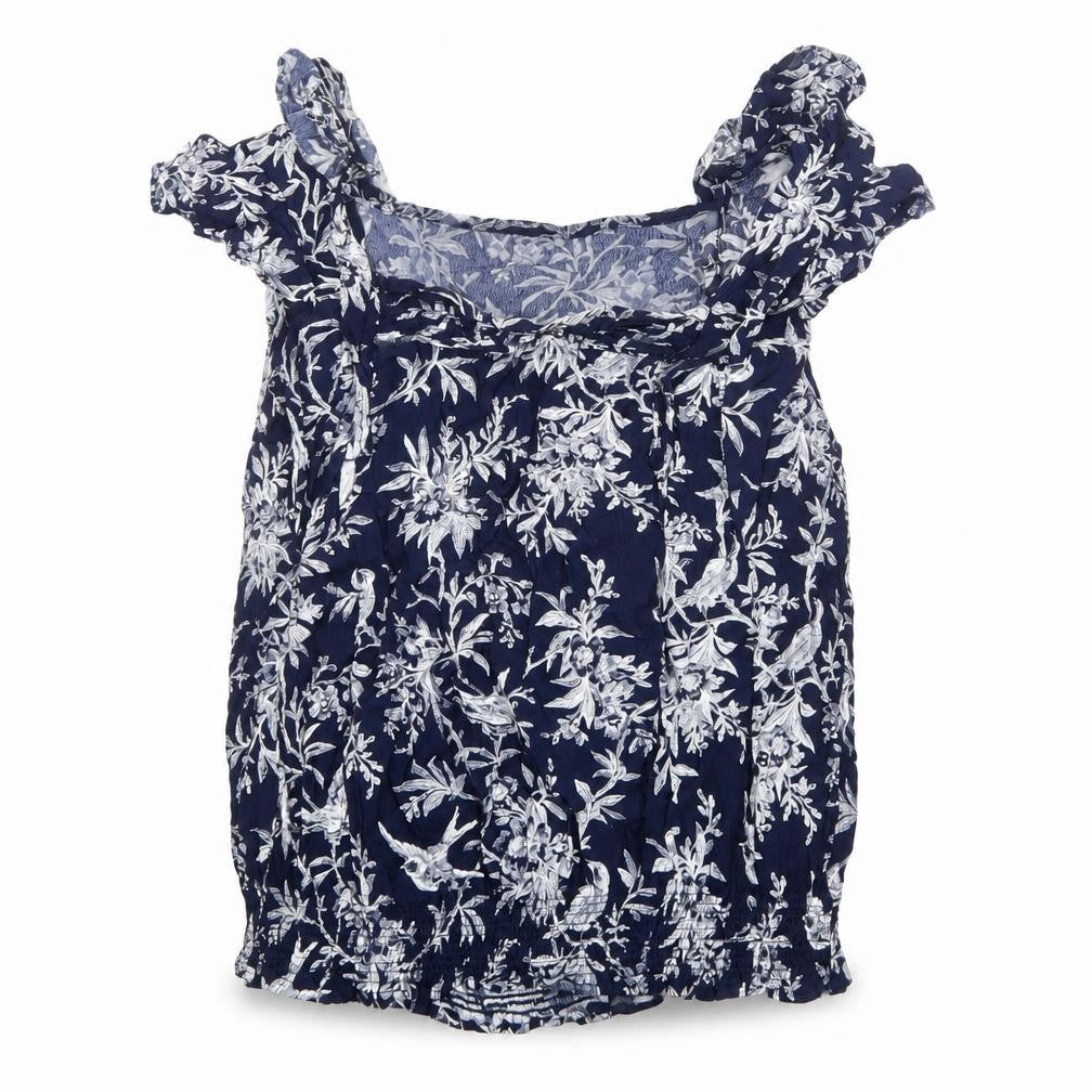 Womens UK Size 10 Oasis Blue Basic Blouse