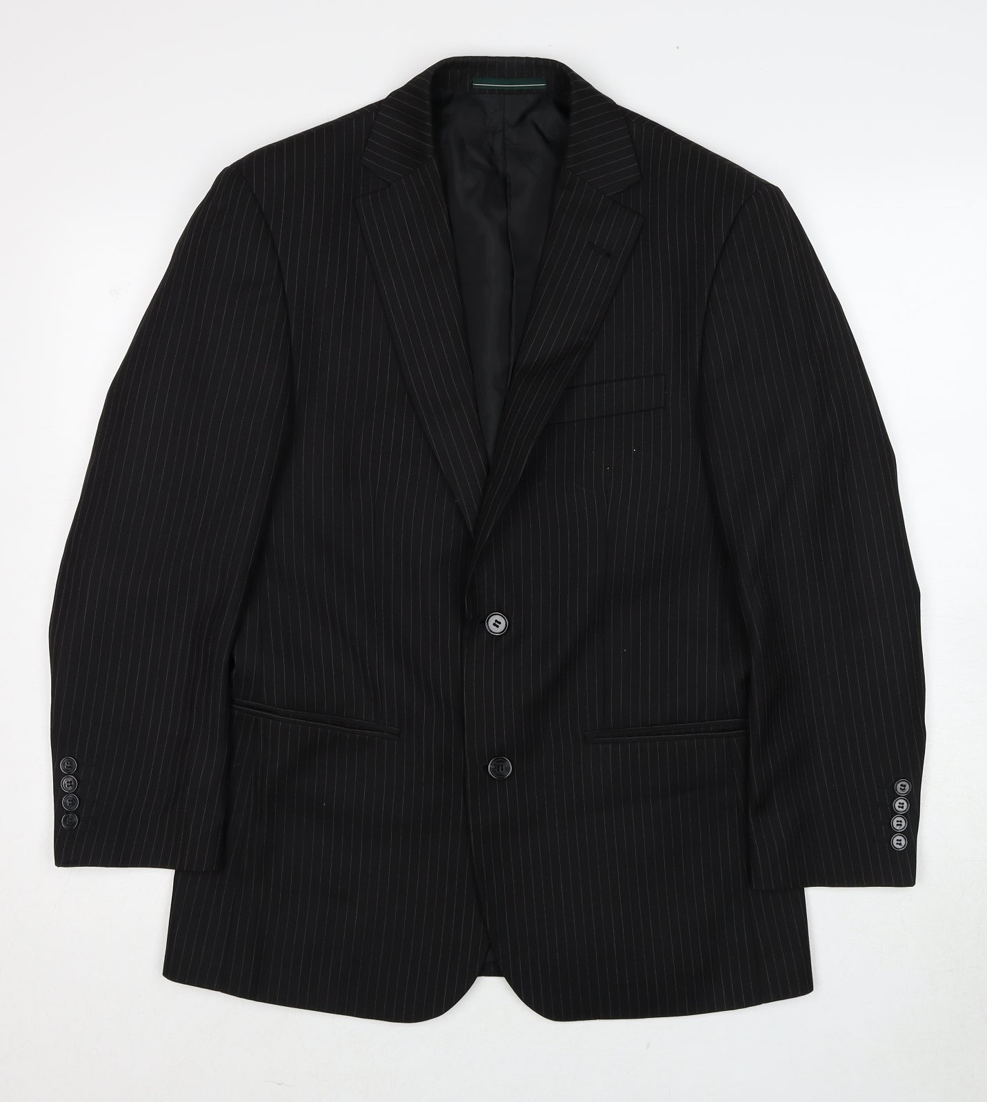 Mens UK Size 36 Greenwoods Regular Black Suit Jacket