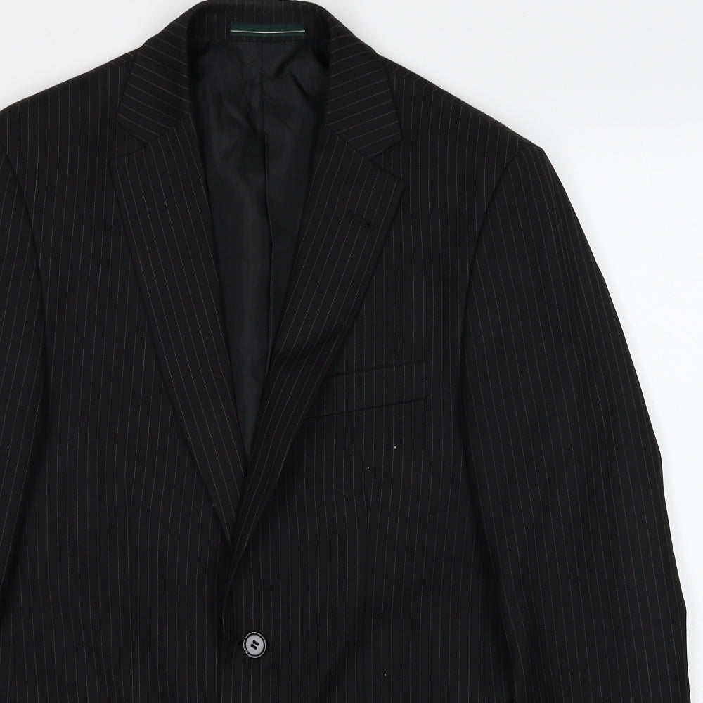 Mens UK Size 36 Greenwoods Regular Black Suit Jacket