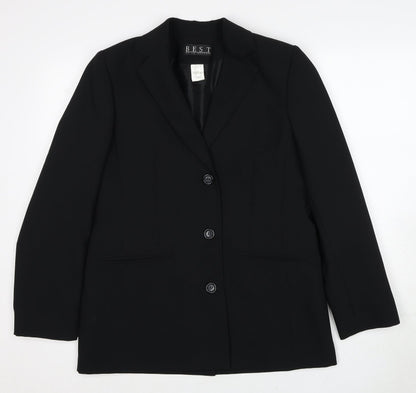Best Womens Black Polyester Jacket Suit Jacket Size 14