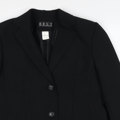 Best Womens Black Polyester Jacket Suit Jacket Size 14