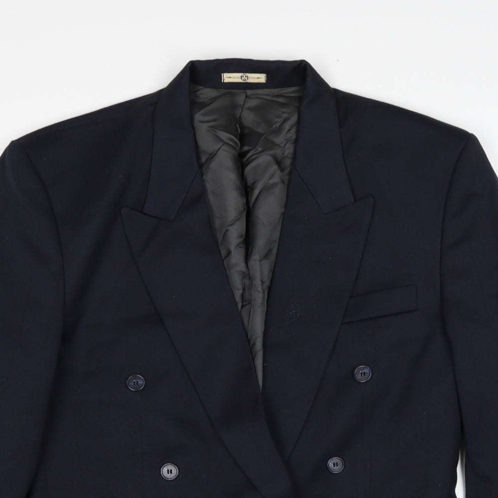 Mens UK Size 40 Topman Regular Blue Suit Jacket