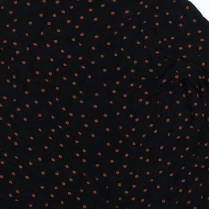 Womens UK Size 14 Topshop Black Basic Blouse