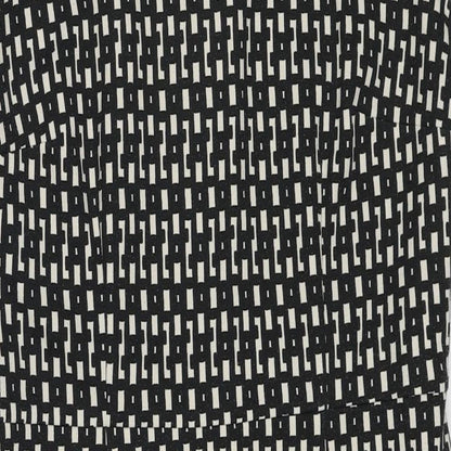 Linea Womens Black Geometric Polyester Shift Size 14 Round Neck Zip