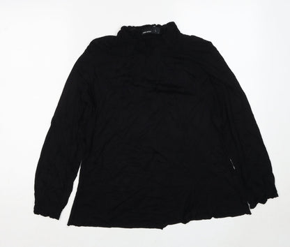 Womens UK Size L VERO MODA Black Basic Blouse