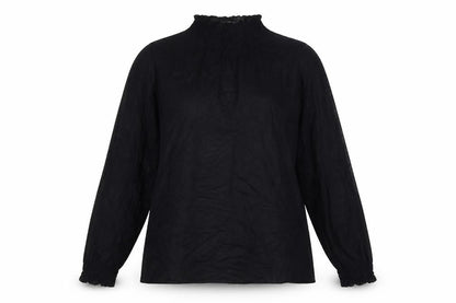 Womens UK Size L VERO MODA Black Basic Blouse