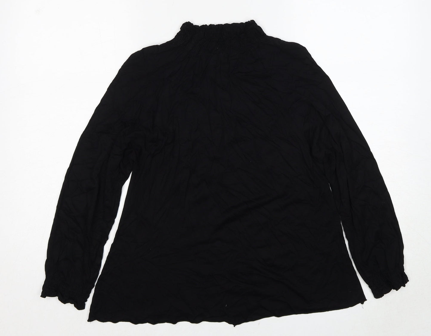 Womens UK Size L VERO MODA Black Basic Blouse
