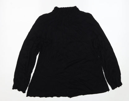 Womens UK Size L VERO MODA Black Basic Blouse