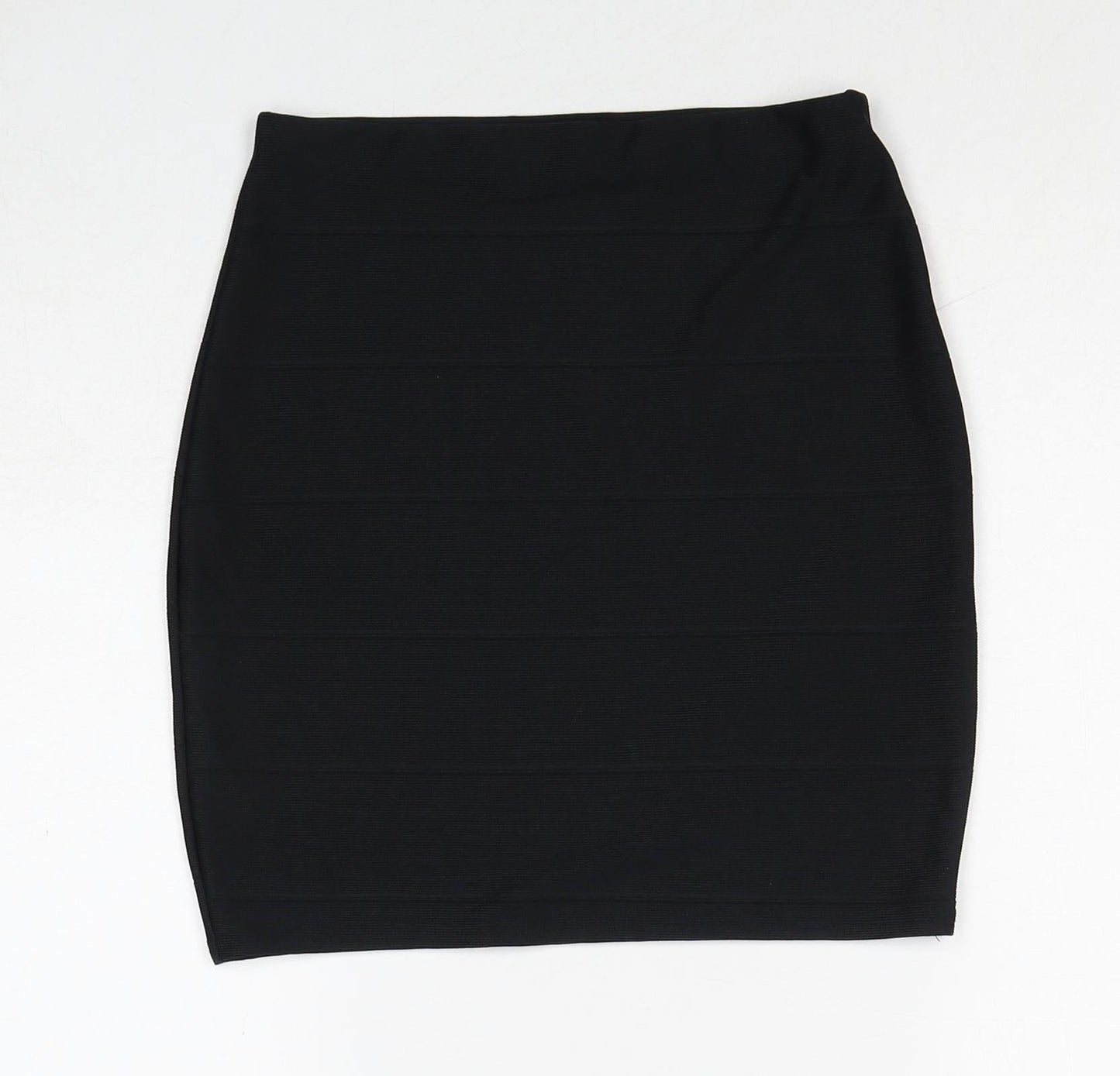 Missguided Womens Black Polyester Bandage Skirt Size 8