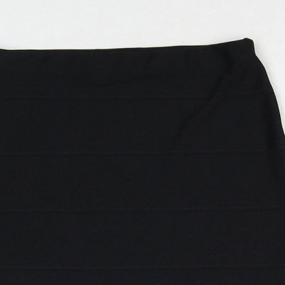 Missguided Womens Black Polyester Bandage Skirt Size 8