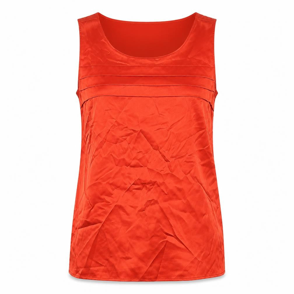 Womens UK Size 8 Marks and Spencer Red Basic Tank