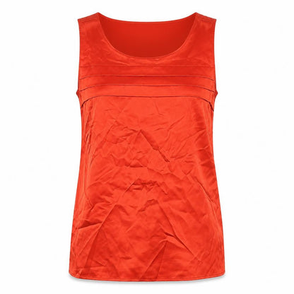 Womens UK Size 8 Marks and Spencer Red Basic Tank
