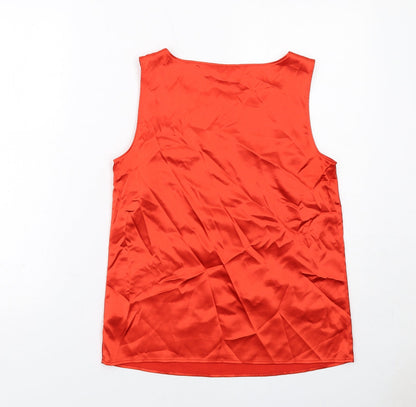 Womens UK Size 8 Marks and Spencer Red Basic Tank