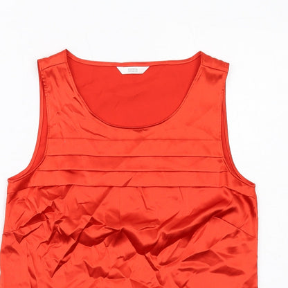 Womens UK Size 8 Marks and Spencer Red Basic Tank