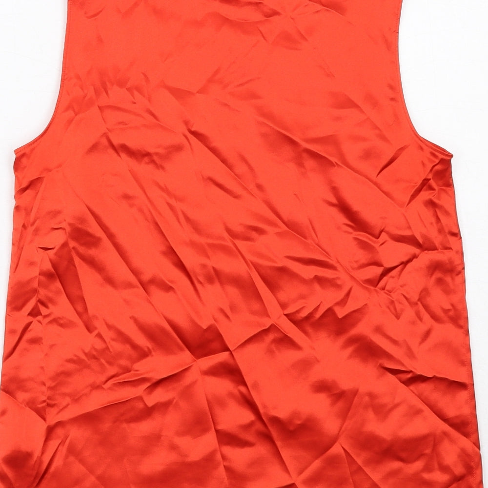Womens UK Size 8 Marks and Spencer Red Basic Tank
