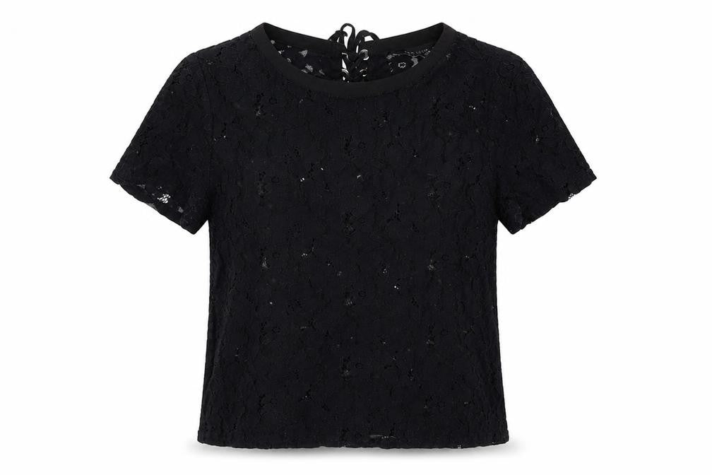 Womens UK Size 12 New Look Black Basic T-Shirt