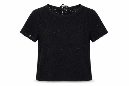 Womens UK Size 12 New Look Black Basic T-Shirt