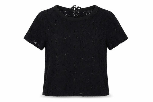 Womens UK Size 12 New Look Black Basic T-Shirt