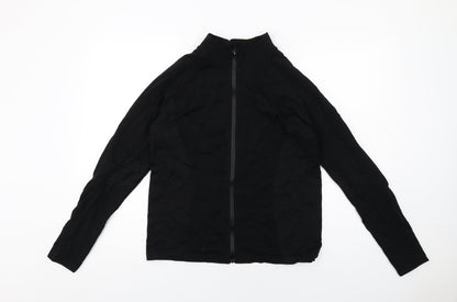 H&M Womens Black Polyamide Full Zip Sweatshirt Size L Zip