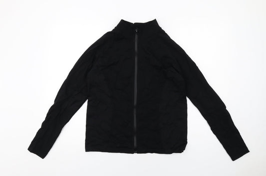H&M Womens Black Polyamide Full Zip Sweatshirt Size L Zip