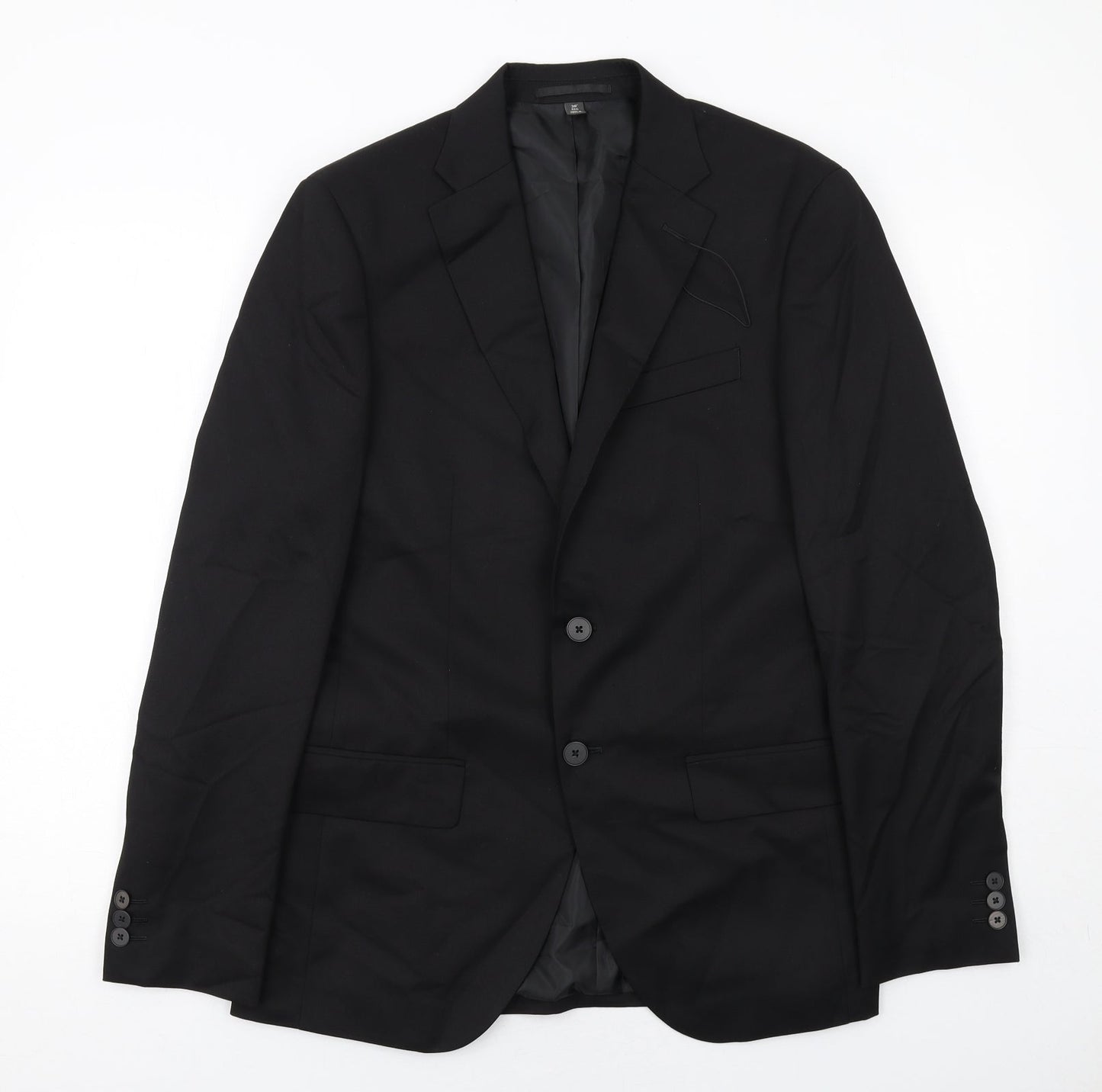 Mens UK Size 38 Marks and Spencer Regular Black Suit Jacket