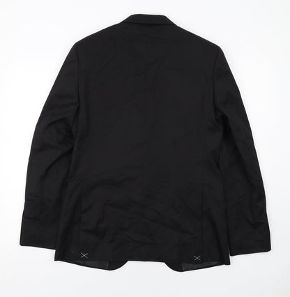 Mens UK Size 38 Marks and Spencer Regular Black Suit Jacket