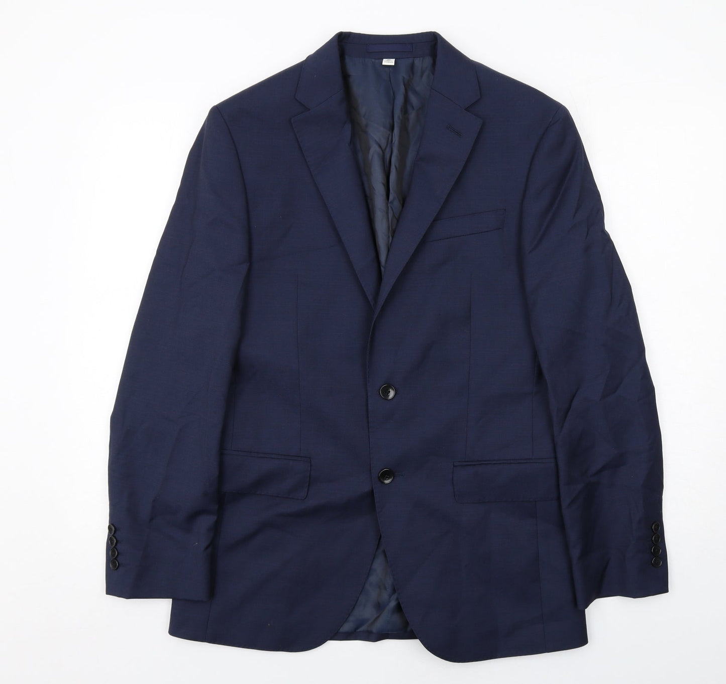 Mens UK Size 38 Marks and Spencer Regular Blue Suit Jacket