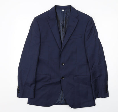 Mens UK Size 38 Marks and Spencer Regular Blue Suit Jacket