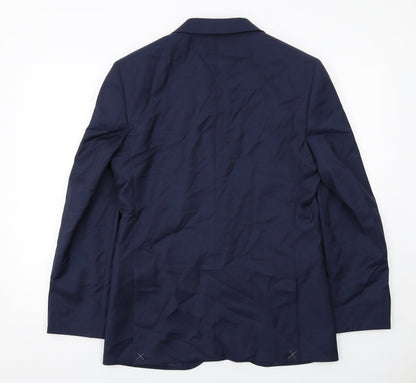Mens UK Size 38 Marks and Spencer Regular Blue Suit Jacket