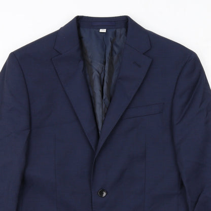 Mens UK Size 38 Marks and Spencer Regular Blue Suit Jacket