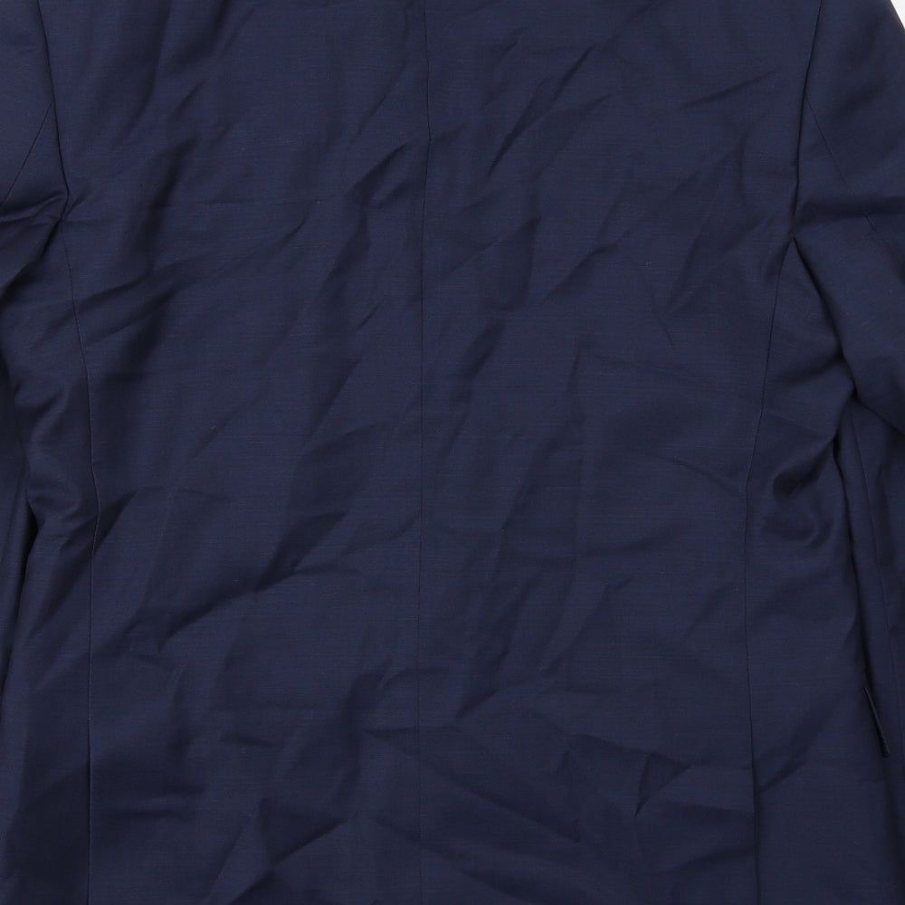 Mens UK Size 38 Marks and Spencer Regular Blue Suit Jacket
