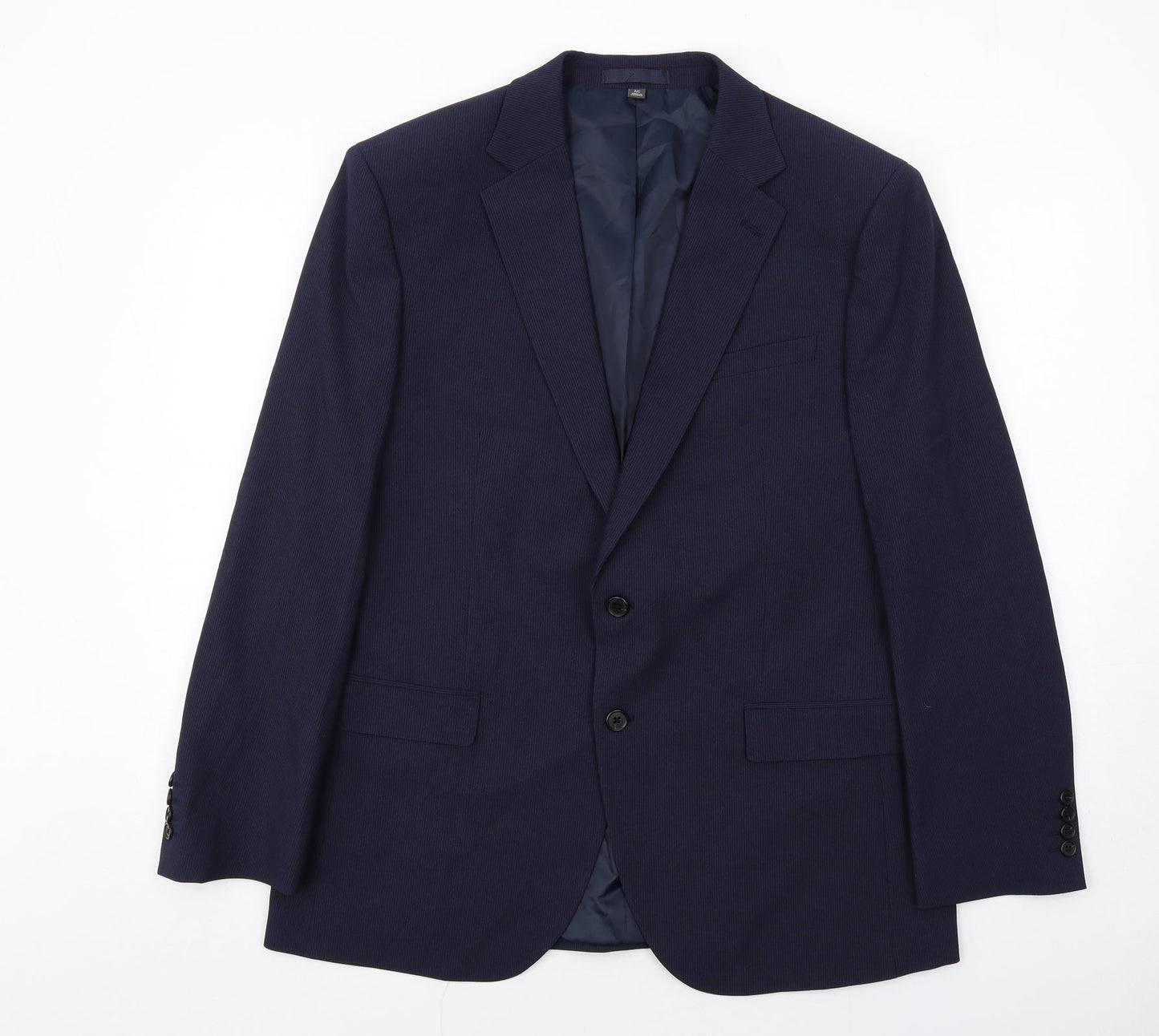 Mens UK Size 42 Marks and Spencer Regular Blue Suit Jacket