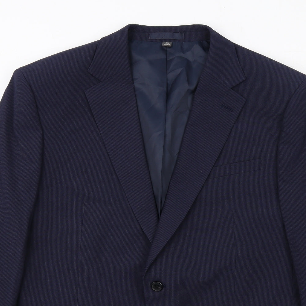 Mens UK Size 42 Marks and Spencer Regular Blue Suit Jacket