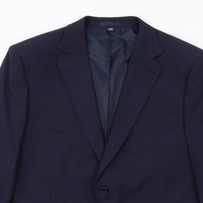 Mens UK Size 42 Marks and Spencer Regular Blue Suit Jacket