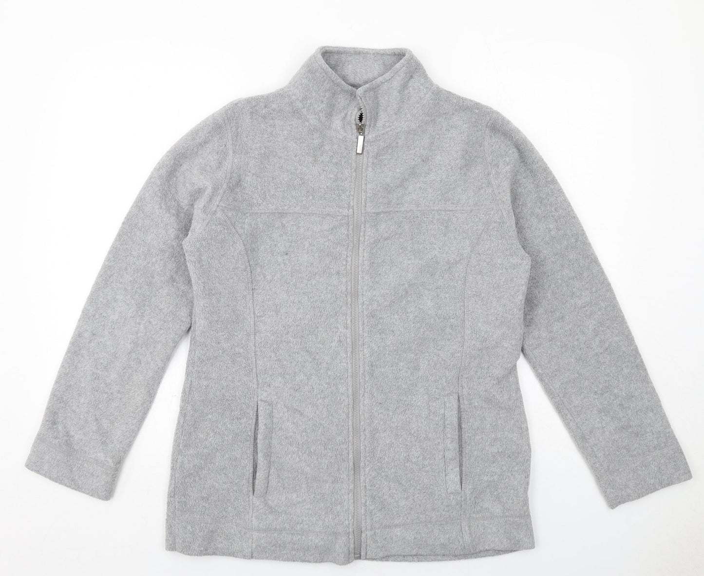 Active Womens Grey Jacket Size 10 Zip