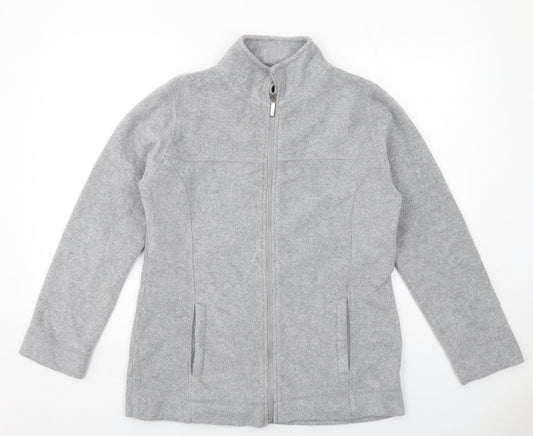 Active Womens Grey Jacket Size 10 Zip